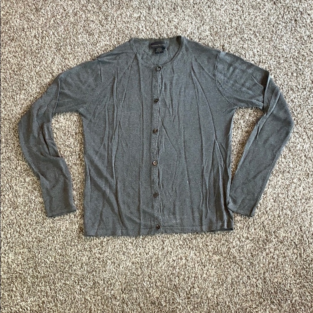 Banana Republic Silver Cardigan